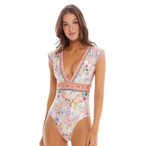 Cosita Linda Beachwear Other - Cosita Linda One Piece Plunging Reversible Swim Suit - Women S - NEW w Tags